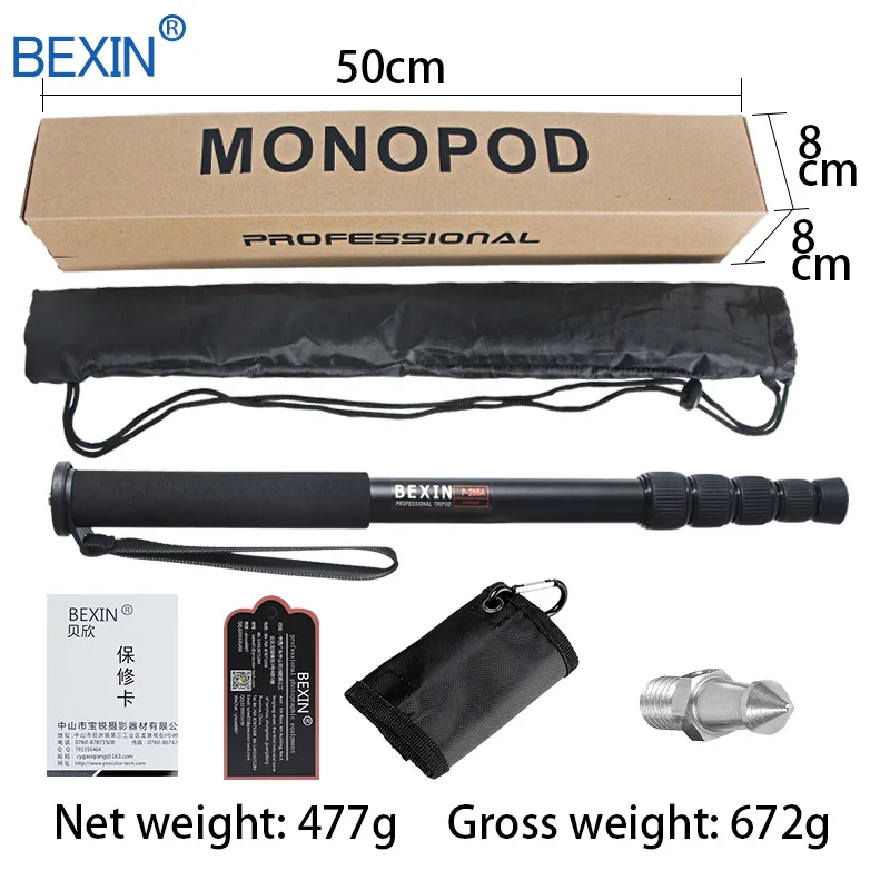 BEXIN Unipod палка штатив монопод легкий переносной монопод для камеры для SLR DSLR цифровой видеокамеры с ножкой для ногтей сумка для переноски