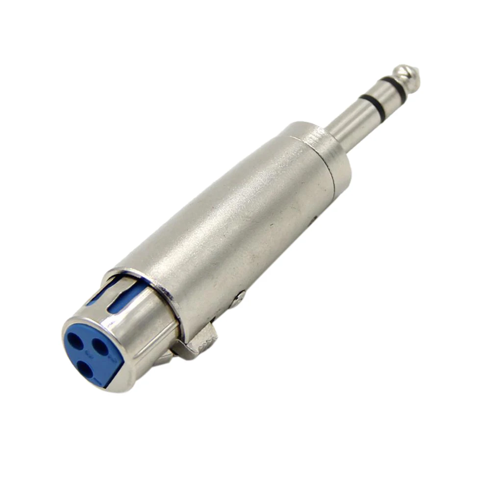 Металлический 3 контактный разъем XLR гнездовой до 6 35 мм переходник со