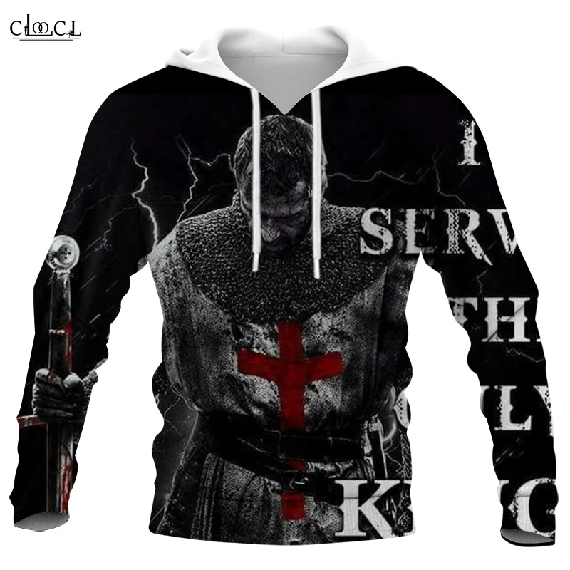 

HX Fashion Men Women Newest Popular Knights Templar 3D Print Casual Harajuku Autumn Tracksuit Hot Sale Hoody Tops Drop Shipping