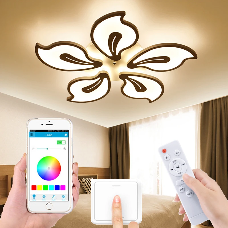 Современные акриловые кованые Творческий потолочные светильники Светодиодный