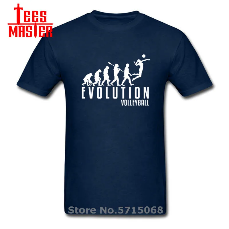 2020 летние мужские забавные Стиль эволюции волейбольные мячи футболка 100%