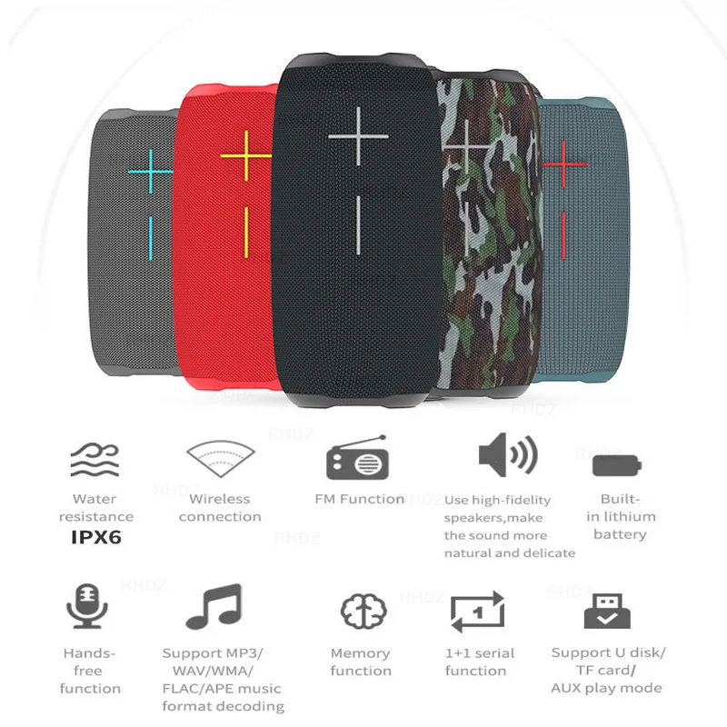 HOPESTAR P20 водонепроницаемые Bluetooth колонки 20 Вт TWS Отличный Бас сабвуфер портативная