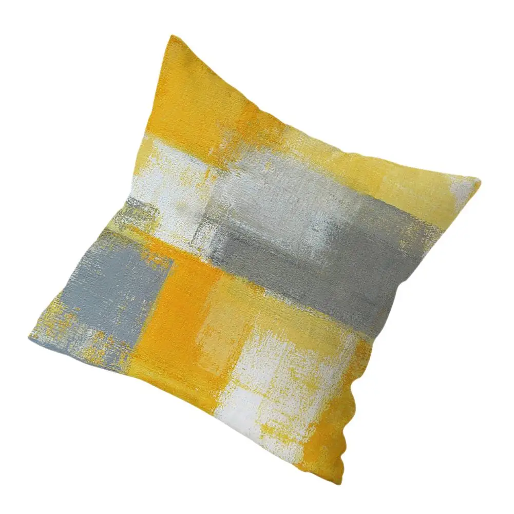 45x45 геометрические желтые серые черные полосатые подушки рождественские