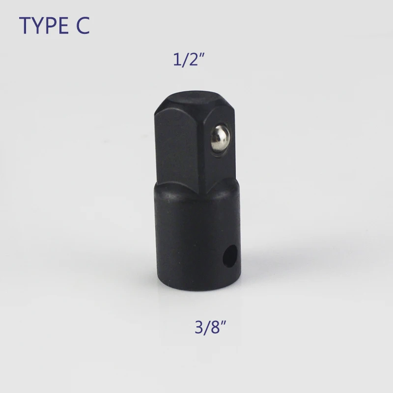C- 0.375 TO 0.5 Ударная головка CR-V Ratchet конвертер адаптер Редуктор 1/2 до 3/8 3/8 до 1/4 1/4 до 3/8 3/8 до 1/2 автомобилей велосипедов гаражный ремонтный инструменты - Цвет: C- 0.375 TO 0.5
