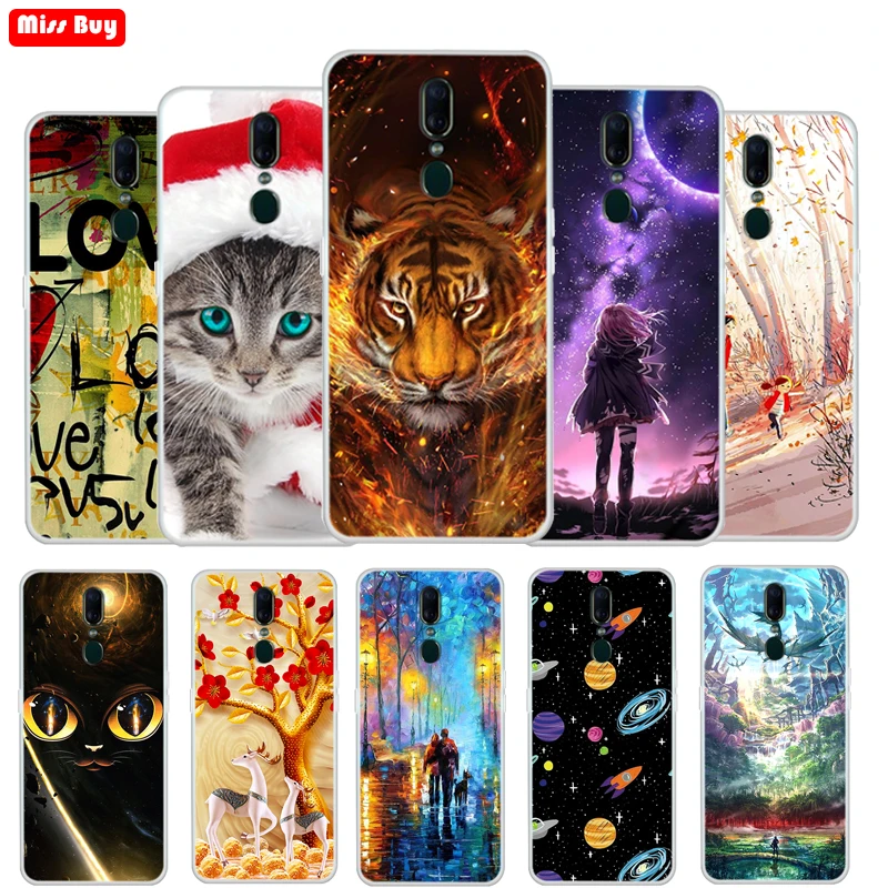 Ultra Slim Cartoon Cat Love Tiger Soft Silicone Phone Case For OPPO F3 F5 F7 F11 Pro A79 A71 A5 A3S A83 A7 2018 A9 2019 Fundas |