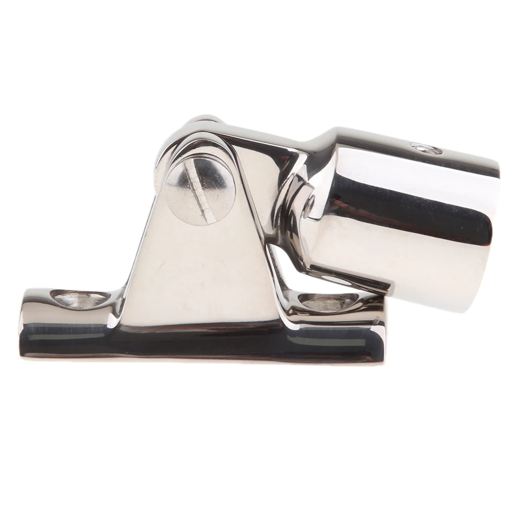 

MagiDeal 2x Stainless Steel Bimini Top Yacht Hardware 20mm Deck Hinge Mount