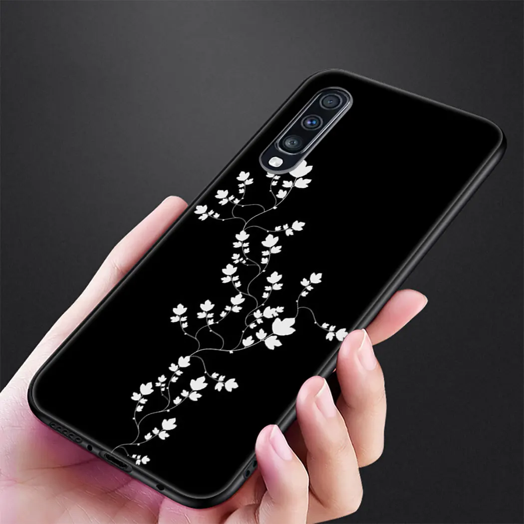IYICAO Beautiful flower rose Soft Silicone Case for Samsung J6 A9 A8 A7 A6 Plus 2018 A5 A3 2016 2017 Phone |