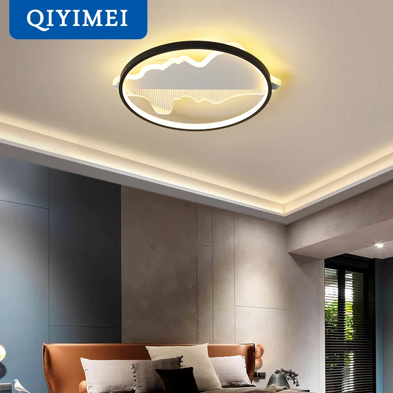 Modern Minimalist LED Ceiling Light For Living Study Room Bedroom Corridor Stair Foyer Bedside Lighting Indoor Warm Home Lamp