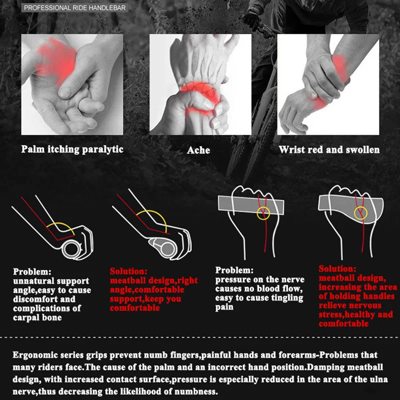 Sireck ручки для велосипедного руля горный не Скользящий замок на велосипедную