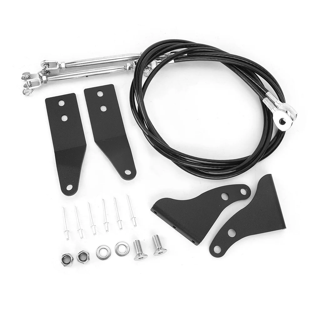 

Iron Stainless Steel Limb Risers Kit Windshield Protector Fits for Jeep Wrangler TJ 07-18 car car