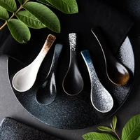 1ps japanese ceramic spoon kitchen cooking utensil tool soup teaspoon catering for kicthen