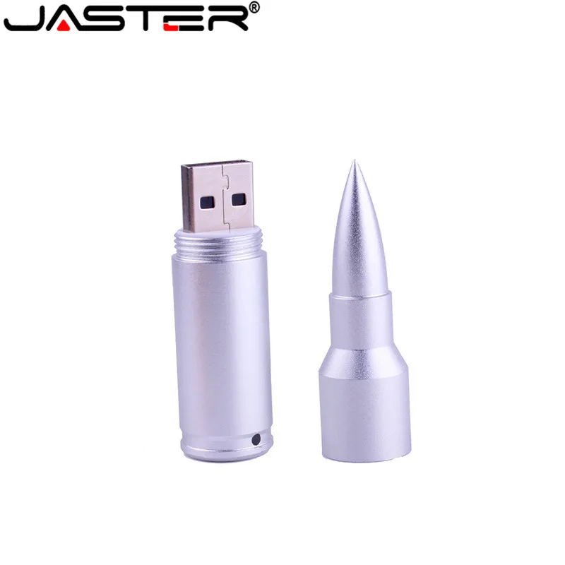 JASTER USB металлический золотой серебряный пуля USB флеш-накопитель пистолет пуля Флешка 4 ГБ/8 ГБ/16 ГБ/32 ГБ флеш-накопитель emory stick подарок