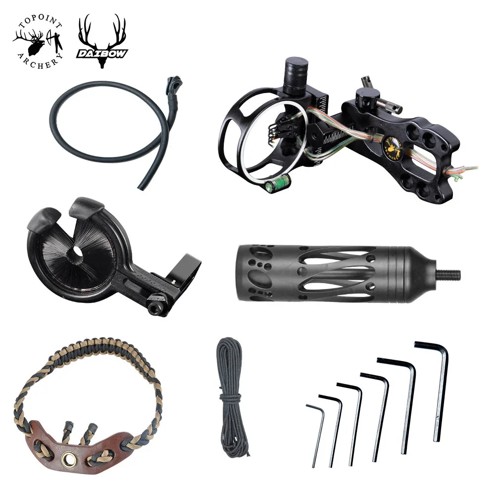 Topoint Archery upgrade combo TP2000 Basic kits bow sights arrow rest stabilizers slings peep 5 color | Спорт и развлечения