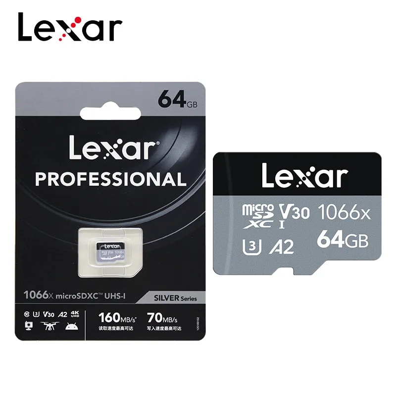 

100% Original Lexar Memory Card 1066x 256GB Class 10 Read Speed Up To 160MB/S Micro SD Card 128GB 64GB U3 V30 Microsd TF Card