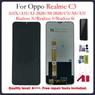 Оригинальный дисплей для OPPO Realme C3, сенсорный экран, дигитайзер, запасные части для A5 A9 2020 Realme 5 LCD A11X A8 A31 Realme 6i