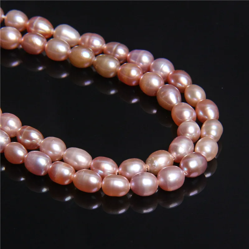 

4-4.5mm Women Natural A pink Freshwater Pearls Beads High Quality Loose pink rice potato Pearls bead for Jewelry Making Bracelet