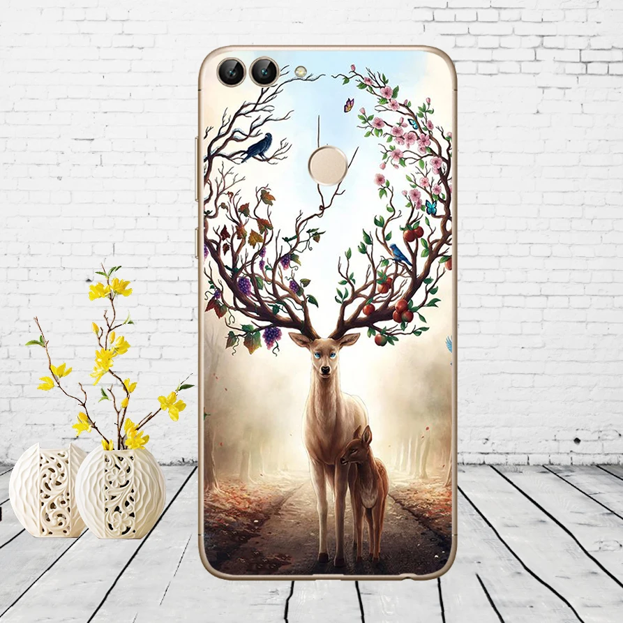 H6 Huawei P Smart Case TPU Мягкий силиконовый прозрачный чехол для телефона huawei P Smart Cover FIG-LX1 Enjoy 7S Чехол - Цвет: H6