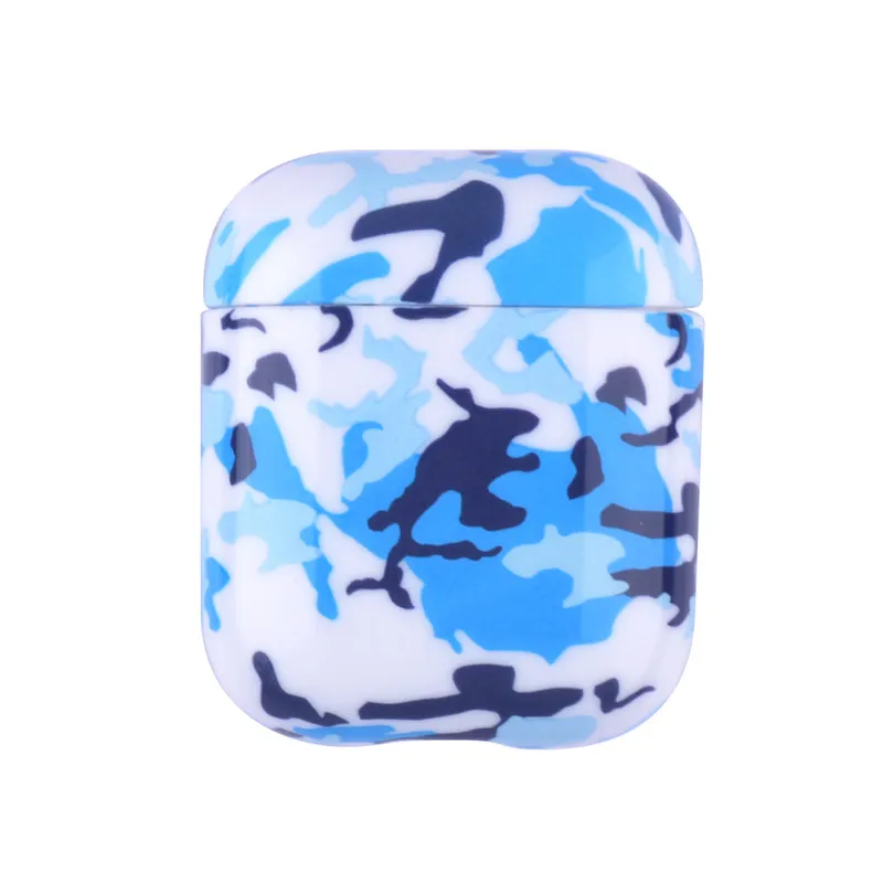 Чехол для Airpods милый Футляр для наушников Funda Irpods Камуфляжный армейский окрашенный Жесткий Чехол для Airpods 2 поколения