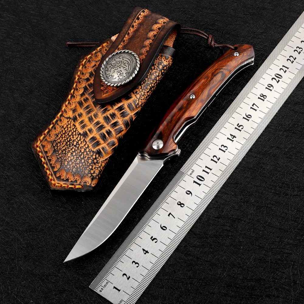 

Bohler M390 складной карманный Ножи из древесины крепкой породы ручка для повседневного использования, Self ножи для защиты для выживания на приро...