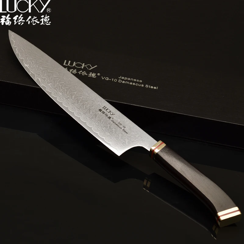 Кухонный нож шеф повара из дамасской стали vg10 Gyuto резак для мяса и говядины