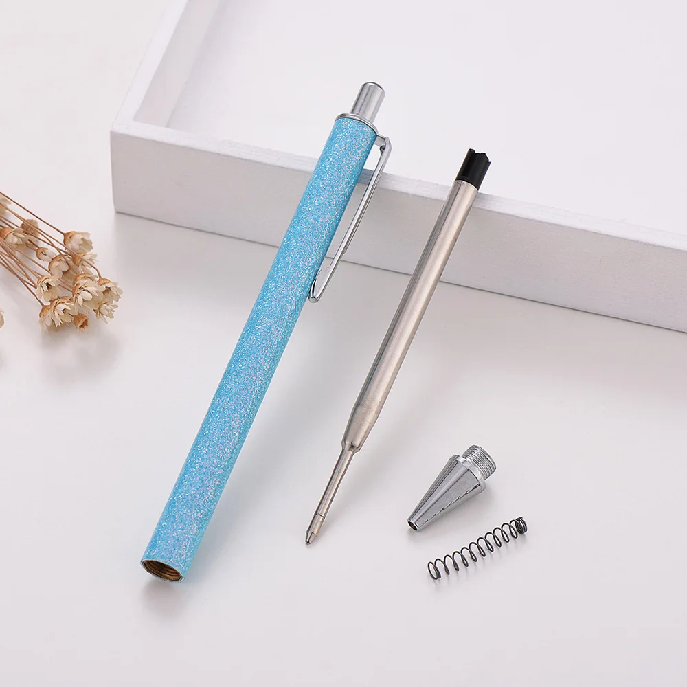 

Fashion Glitter Press Ballpoint Pen Bussiness Office Sign Pens Student Writing School Pen Stationery Supplies 03749