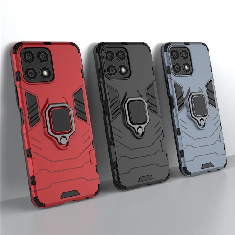 

For Honor X30i Case Cover for Realme Honor X30i Protective Cover Bumper Armor Shell Capa Finger Ring Kickstand Hard Phone Case