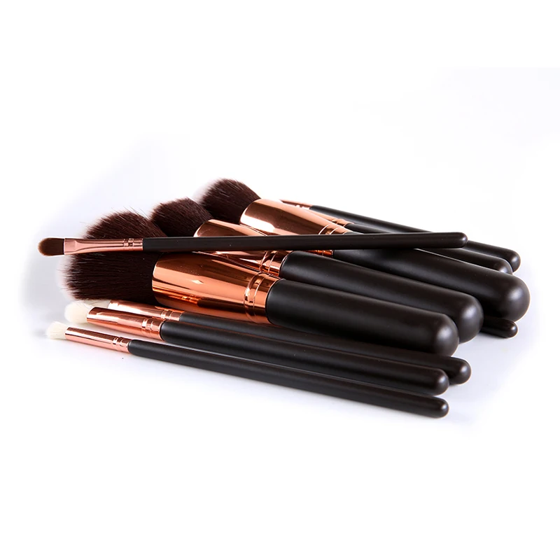 Принцесса Роза 9 шт. чистая черная ручка Золотое металлическое кольцо