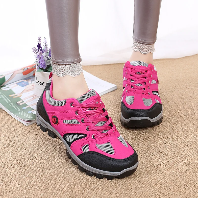 Women Hiking Shoes Mountain Climbing Shoes Female Light Camping Travel Sports Sneakers Waterproof Woman Trekking Boots 35-40