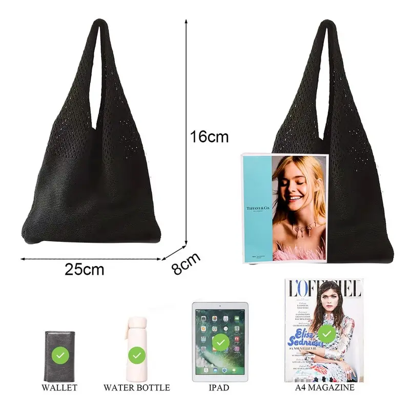 

2021 New Vintage Summer Hollow Woven Shopping Bags Women Braid Handbags Shoulder Bags Beach Large Capacity Totes Handbag