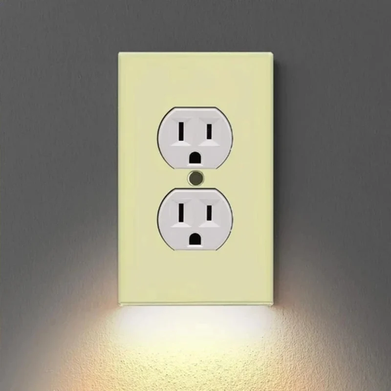 Wall Outlet Cover with LED Night Lights Electrical Plate for Home Decor JHP-Best | Компьютеры и офис