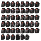 1 шт. 12 В 24 В Автомобильные Лодки светодиодные кнопки переключатели двойные красные огни 5P SPST Клавишные переключатели для ARB Marine RV 4  4 фургон, водонепроницаемые