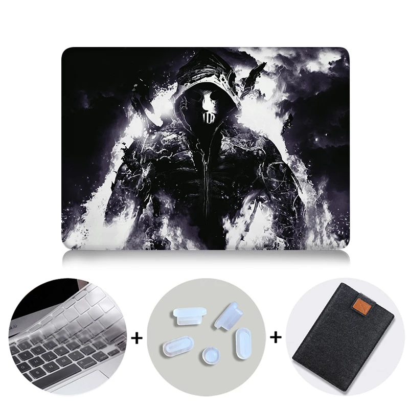MTT чехол с принтом для Apple Macbook Pro retina 13 15 с сенсорной панелью для ноутбука mac book air 11 13,3 Новинка 12 дюймов жесткий чехол - Цвет: MB01