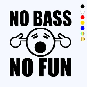 CK3001#15*16см наклейки на авто NO BASS NO FUN водонепроницаемые наклейки на машину наклейка для авто автонаклейка стикер этикеты винила наклейки стайлинга автомобилей