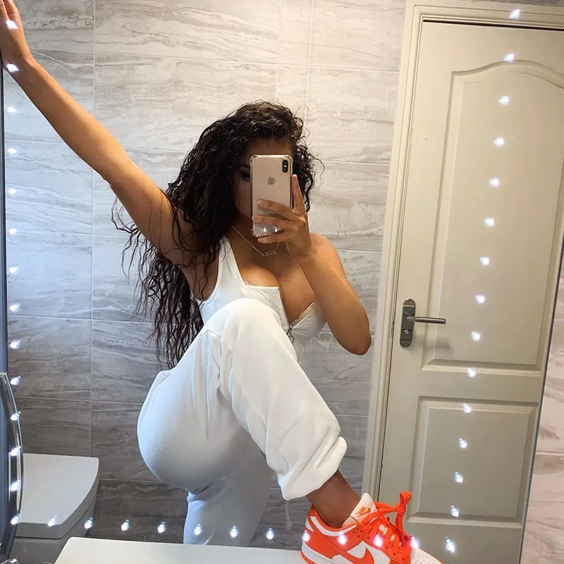 Женское боди на молнии с завышенной талией и квадратным вырезом | Женская одежда