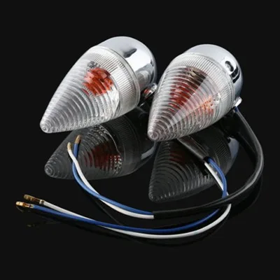 Мотоцикл прозрачная пуля передний указатель поворота для YAMAHA XV1900 2006-2013 07 08 09 10 11 12