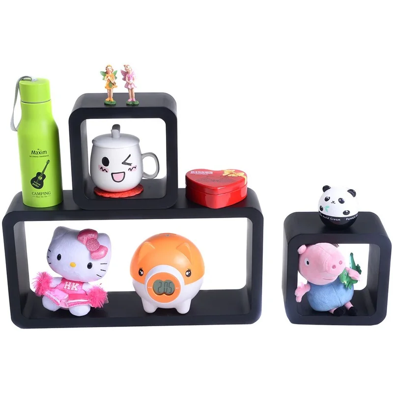 3 шт. 2 разных размера простой элегантный дизайн плавающий Настенный декор для