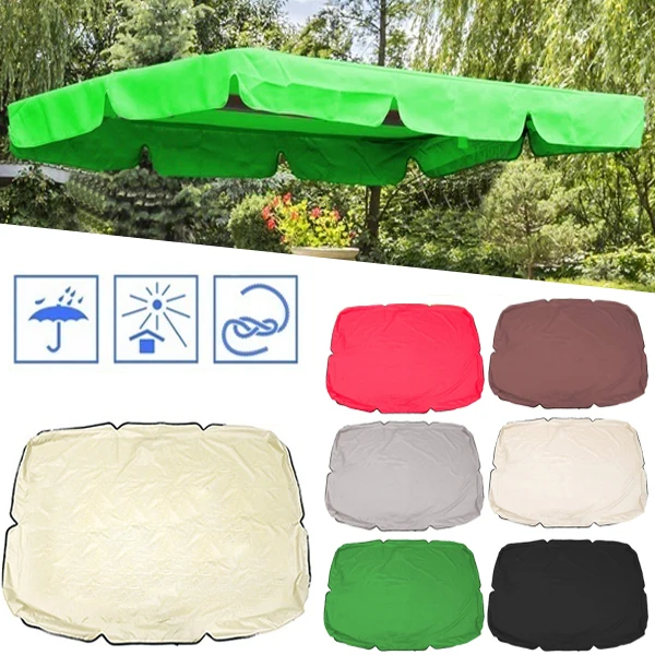 Открытый патио качели сиденье под навесом Топ Водонепроницаемый Зонт замены