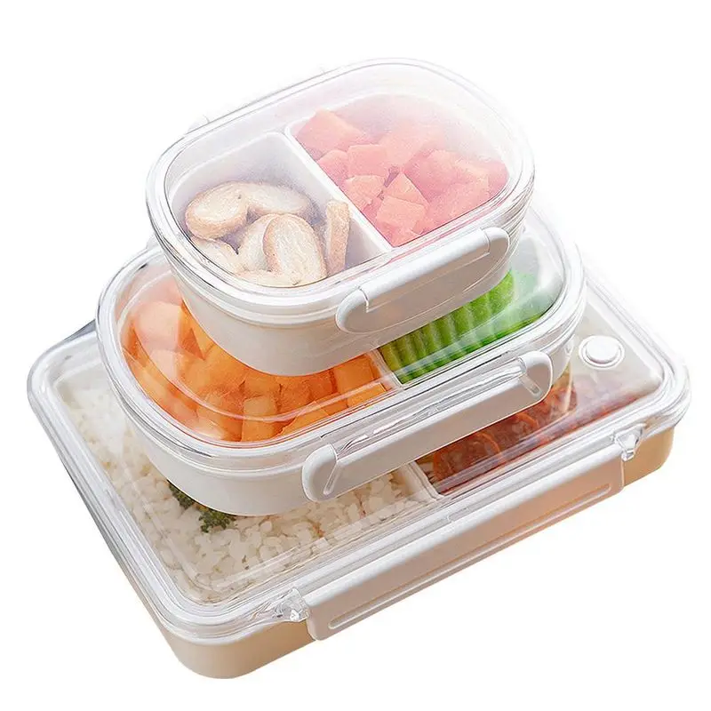 

Lunch Box For Kids School Children Portable Japanese Bento Box Microwave Plastic Movable Compartments Salad Fruit Food Container