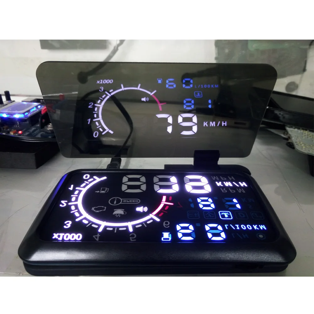 H6 Универсальный Автомобильный gps навигатор смартфон HUD Дисплей Держатель с прозрачной отражающей пленкой черный нескользящий коврик
