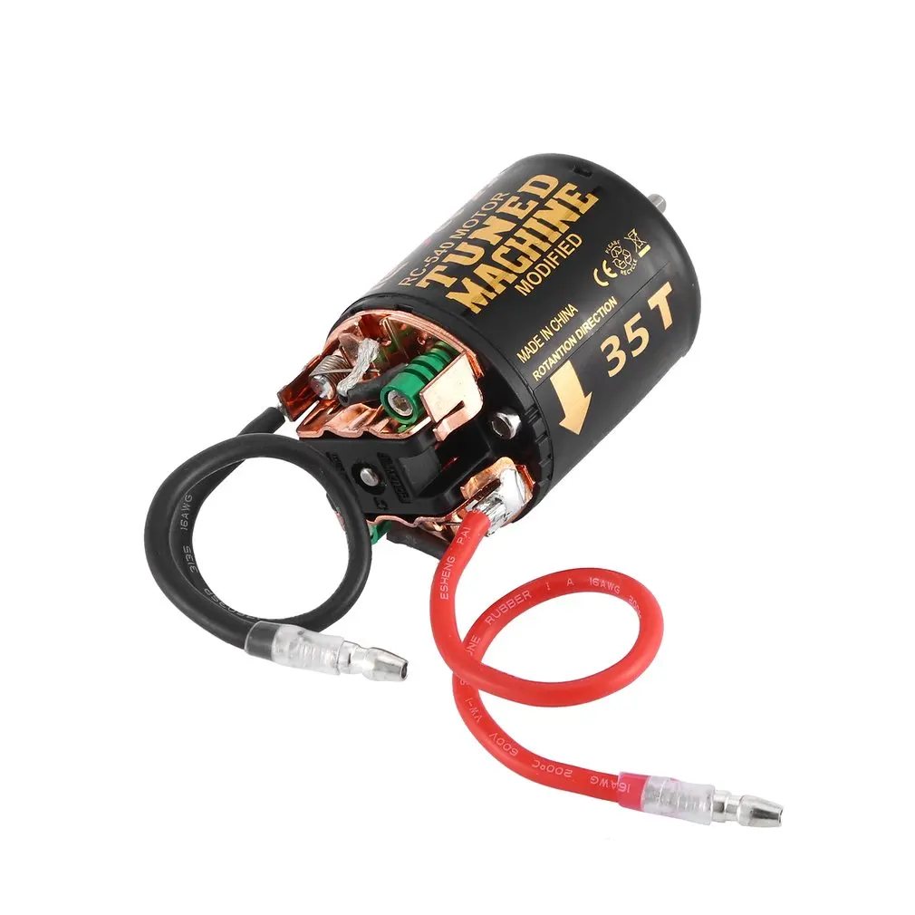 Щеточный двигатель RC 540 35T 45T 55T с контроллером скорости 320 водонепроницаемый ESC для