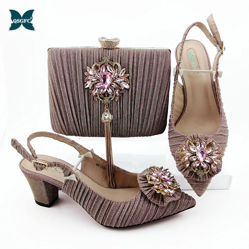 Новая итальянская дизайнерская обувь с подходящими сумками для свадьбы