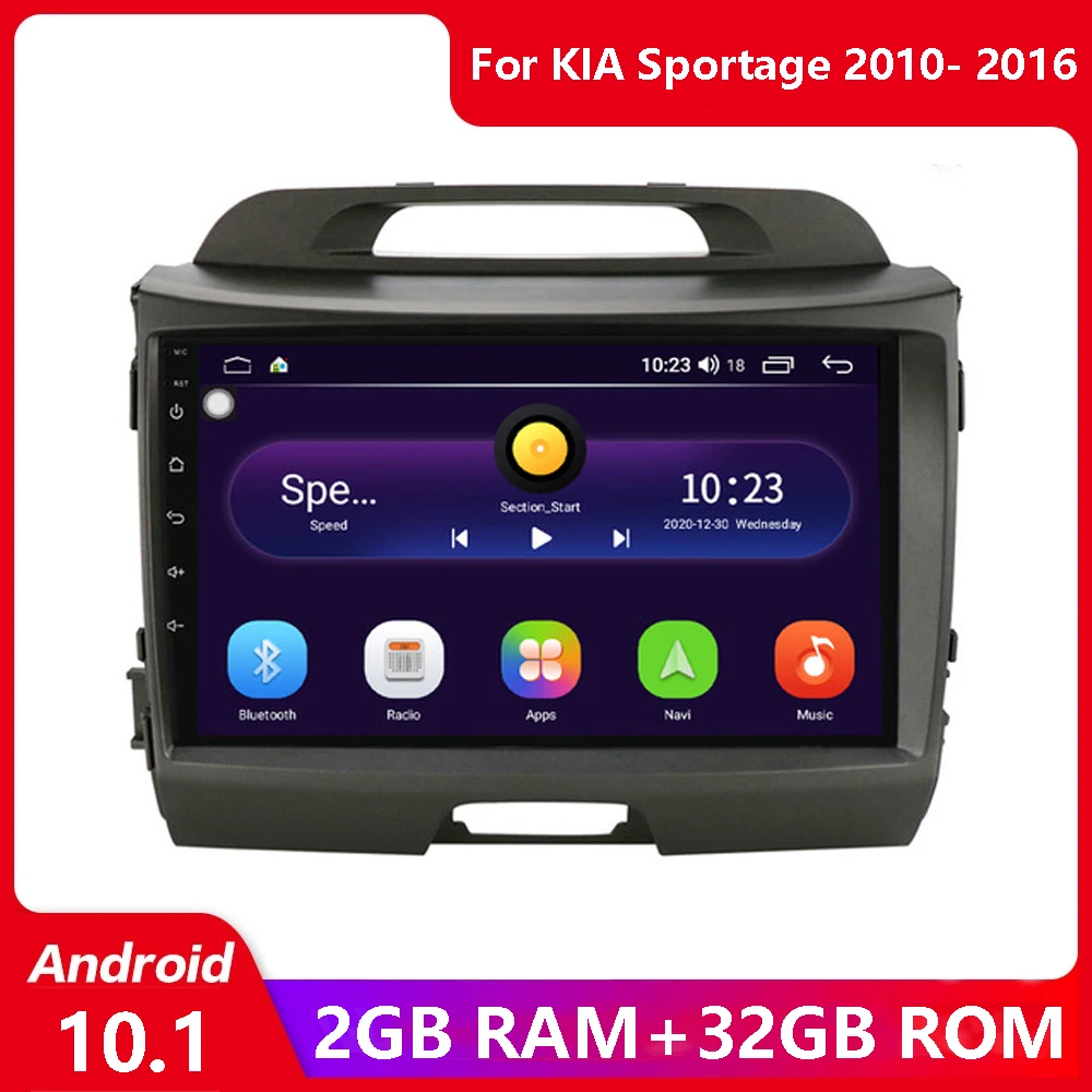 

2 din 4core Android 11 Car Video Multimedia Player For Kia Sportage 2010-2016 Car Radio gps Navigation MP5 Car Stereo