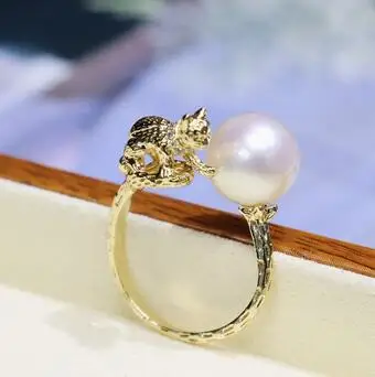 

Очаровательные циркониевые кольца с котиком удачи, 8-9 мм, 9-10 мм, ювелирные изделия