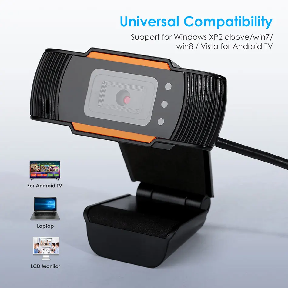 USB HD веб камера 480/720/1080P с микрофоном широкоугольная 180 градусов для бизнес