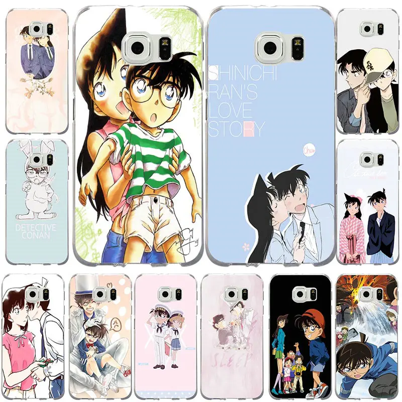 Мягкий силиконовый чехол из ТПУ с рисунком детектива Конана для Samsung Galaxy S2 S3 S4 S5 mini