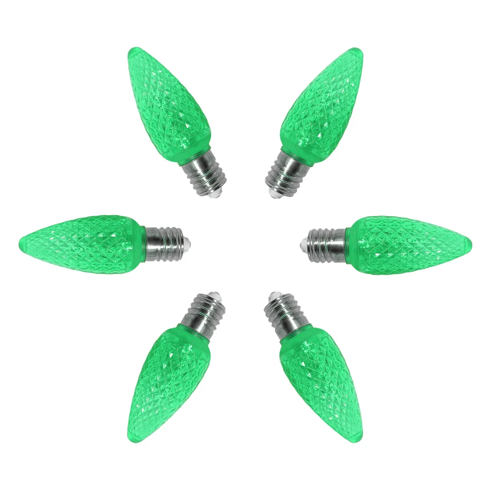 UL Listed 25 шт C9 светодиодный лампы для замены 3 SMD СВЕТОДИОДНЫЙ s в каждой