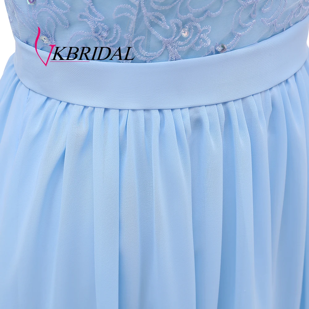 Женское шифоновое платье Vkbridal длинное для невесты с бисером выпускного вечера 2019