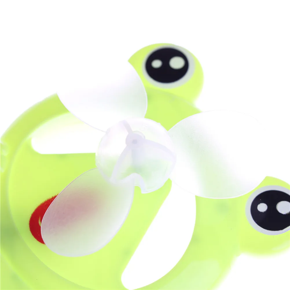 

Cartoon Handheld Ventilador Mini Handheld Water Mist Fan Lovely Frog Fan Portable Hand Held Desk Humidification for Children