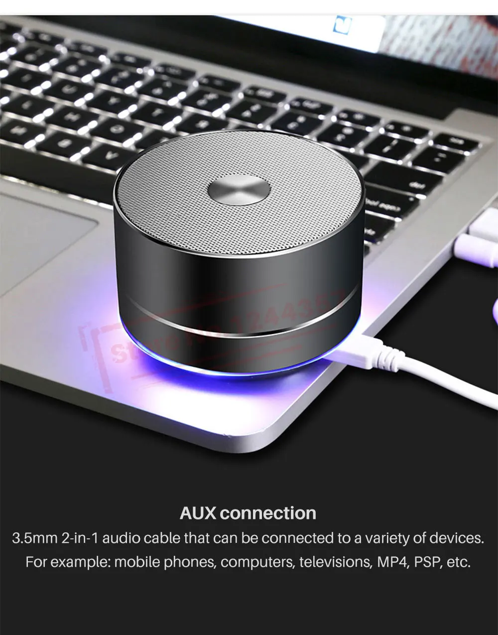 Портативный беспроводной Bluetooth динамик Встроенный микрофон Поддержка AUX TF карта 360 градусов стерео мини-динамик s для телефона Xiaomi huawei