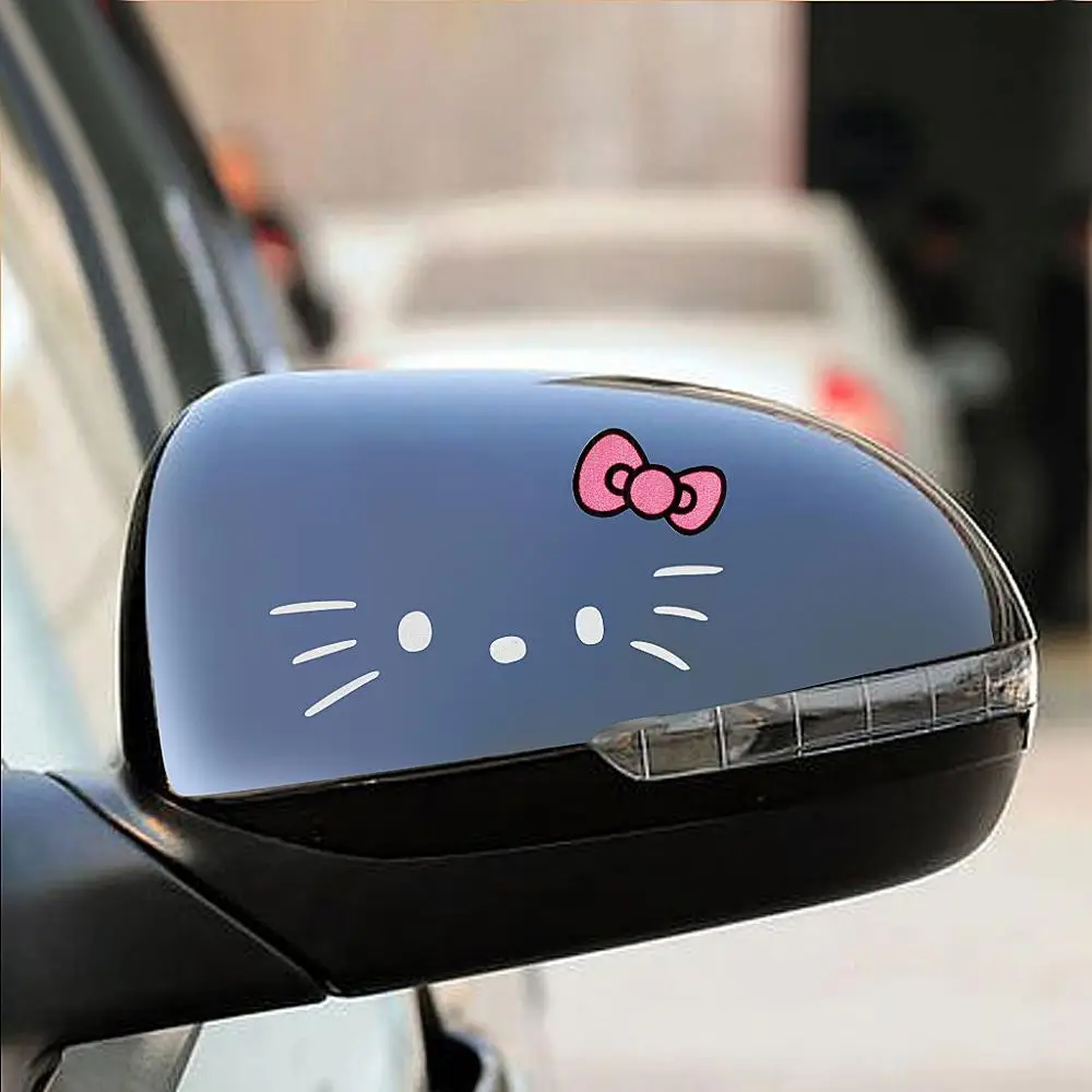 1 пара hello kitty зеркало заднего вида автомобиля Kawayi Наклейка Стайлинг для автомобиля ноутбука Ipad мебель Прекрасный милый Декор стикер s